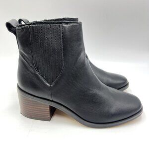 Splendid Womens Size 7.5‎ Amalie Black Leather Ankle Boots Shoes